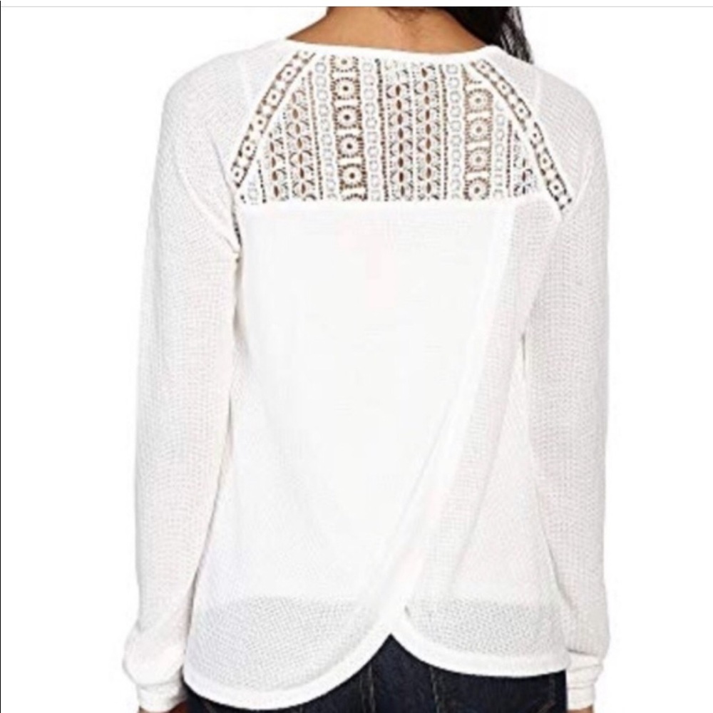 Lucky Brand White Thermal Long Sleeve